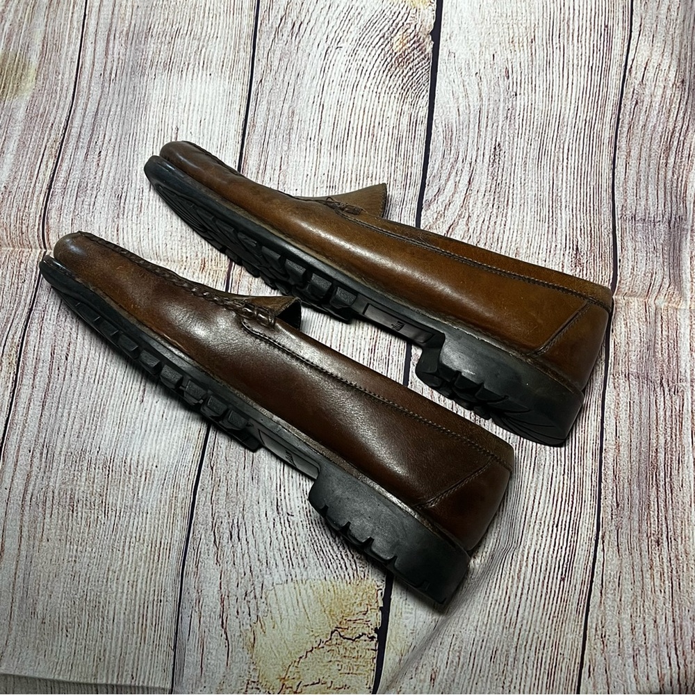 Cole‎ Haan Country Brown Leather Loafer Shoes Men's 8.5M